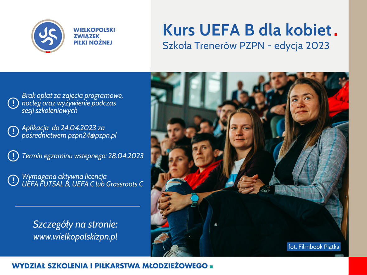 Egzamin Wstępny Na Kurs Uefa B - Kurs UEFA B dla kobiet w Szkole Trenerów PZPN